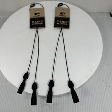 2X NEW BLACK Costa Del Mar C-Line Eyewear Leash strap, retainer, leash NWT CE11