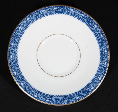Neoclassica Porcelanas Blue & White W/Gilt Demitasse Cups & Saucers (4) Portugal - Picture 6 of 10