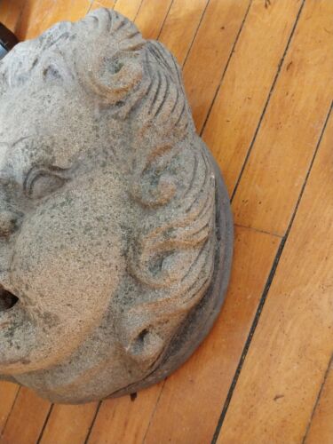 Antique Handcarved Stone ? Face Fountain Chicago Spitter 16" - Picture 3 of 8