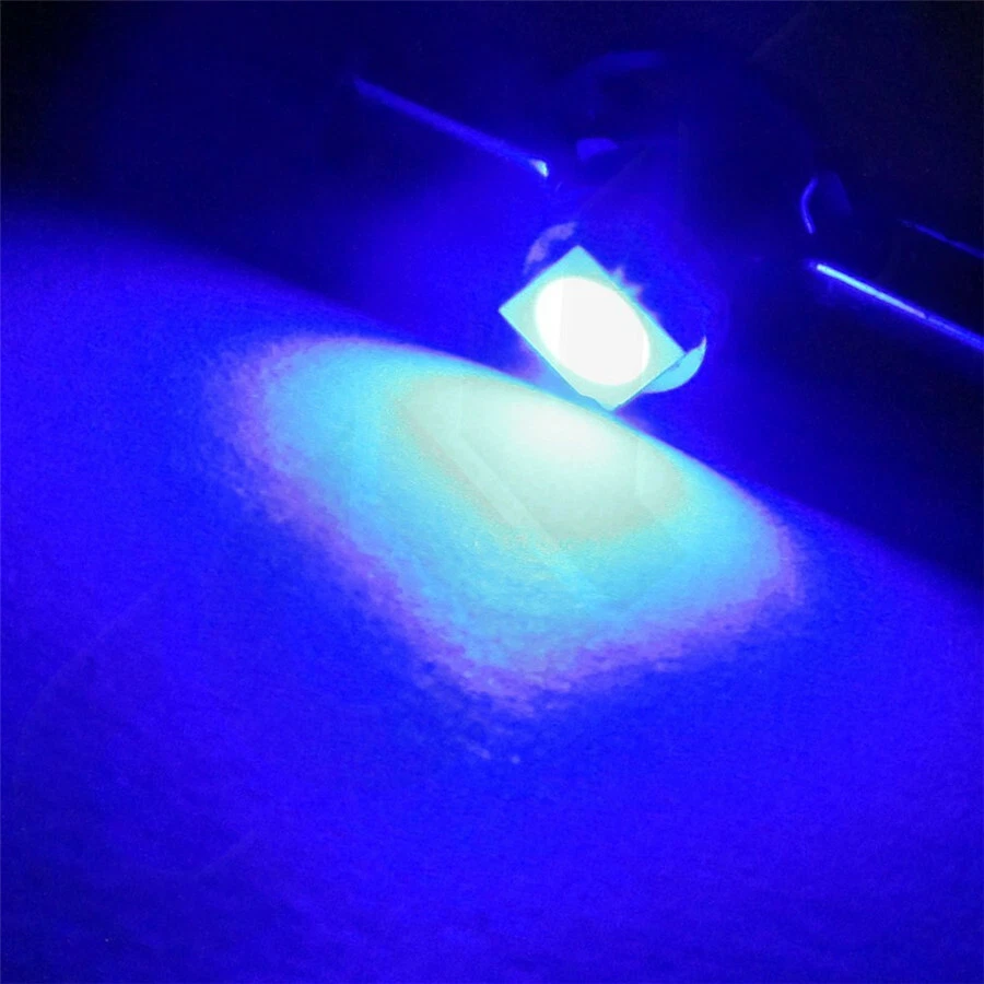 30 Piezas 12V T4.7 Cuña 5050-SMD Bombilla LED Coche Salpicadero Calibre Lámpara Luces A/C Foto 3 de 4