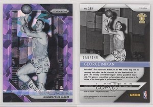2018-19 Panini Prizm Purple Ice Prizm /149 George Mikan #285 HOF