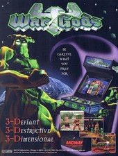 Flyer MIDWAY-WAR OF GODS  Arcade Video Game advertisement original