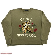 Polo Ralph Lauren US RL New York 67 Tiger crewneck sweatshirt mens medium