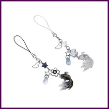 Cute Phone Lanyard Wrist Strap Kois Fish Star Phone Chain DIY Handmade Keychains
