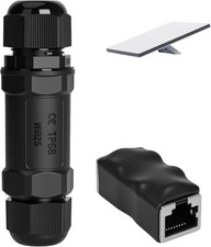 Starlink Ethernet Adapter Kit: IP68 Waterproof RJ45 Coupler for Starlink Cable/C