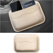 Car Seat Side Pocket Organizer, PU Leather Mini Vehicle Phone Holder Storage