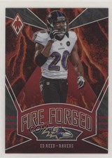 2020 Panini Phoenix Fire Forged Red /299 Ed Reed #2 HOF n1u