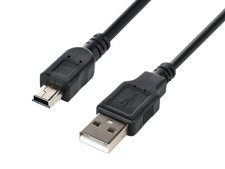 Monoprice USB-A to Mini-B 2.0 Cable - 5-Pin, 28/28AWG, Black, 6ft 107