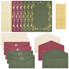 Stationery Paper And Envelopes Set 28 PCS 4.3x8.6 Inch Aesthetic Lined Writing
