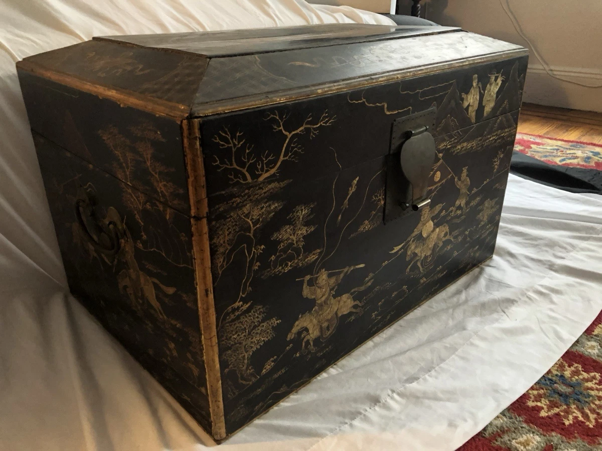 樟脑中国风木制箱子| eBay
