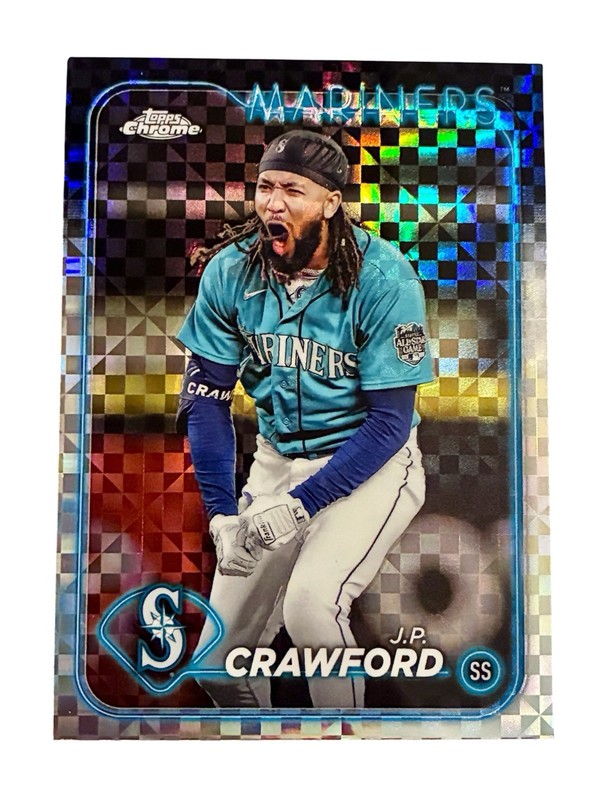 J.P. Crawford [X-Fractor] #14 2024 Topps Chrome Seattle Mariners
