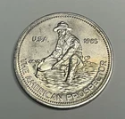1985 1oz 999+ Fine Silver Engelhard Mint The American Prospector USA Round
