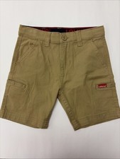 Levi's Adjustable Waist Khaki Cargo Shorts Boys Size 4 /5 Regular Casual