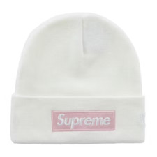 Supreme New Era Box Logo Beanie (FW25) White