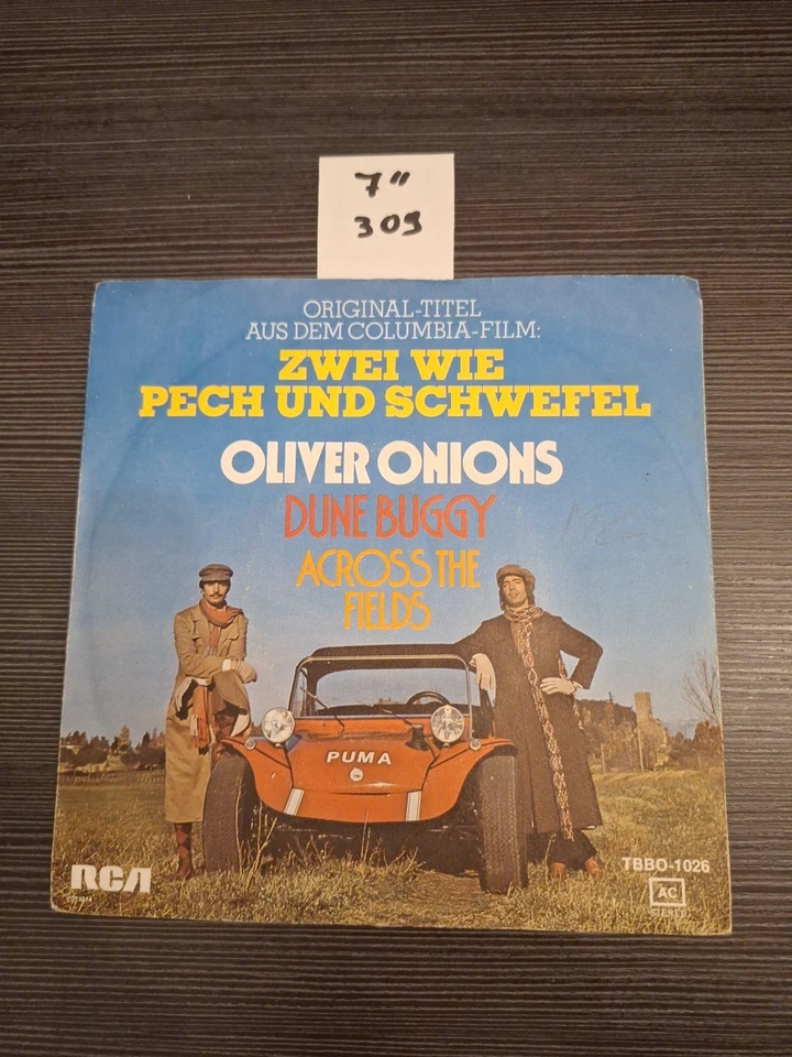 7" Oliver Onions – Dune Buggy / Bud Spencer & Terence Hill / OST / Germany 1974 - Bild 2 von 2