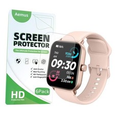 Screen Protector For IDW13 / IDW15 / IDW19 Smart Watch 1.8" 6 PACK Full