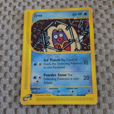 Jynx 83/165 2002 Expedition Uncommon Pokemon TCG LP
