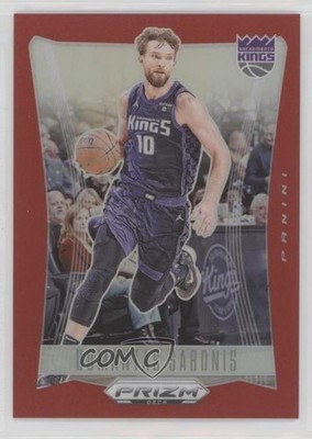 2023-24 Panini Prizm Deca Red Prizm 188/199 Domantas Sabonis #245 00rs