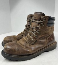 Wolverine Mens 10.5 M Boots Floorhand Steel Toe Brown Leather Waterproof Work