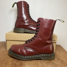Dr Martens Docs DM’s  1490 Vintage Oxblood Cherry Red Leather Boot UK 6 EU 39
