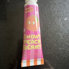 BATH  BODY WORKS SNOWY PEACH BERRY HAND CREAM LOTION 1 FL OZ SHEA BUTTER NEW