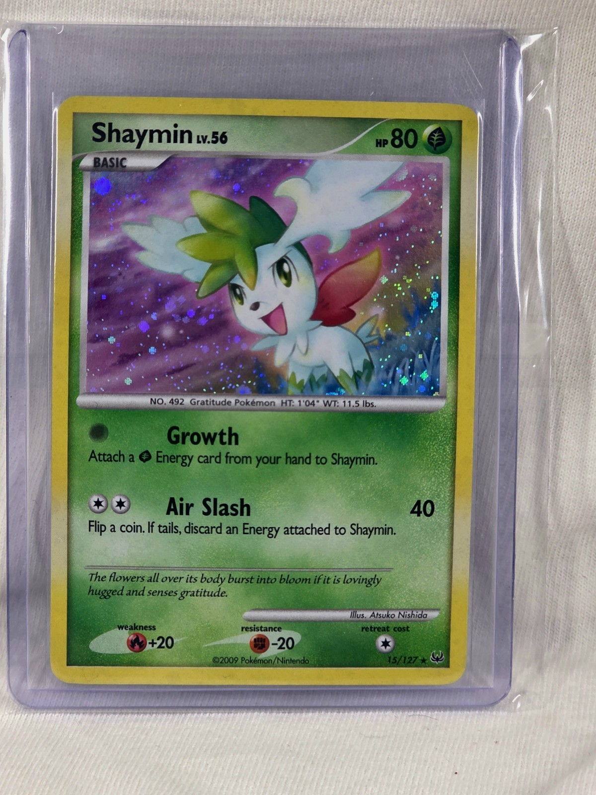 Pokemon TCG Shaymin (Platinum 15/127) Holo Rare NM
