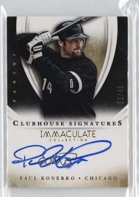 2014 Panini Immaculate Clubhouse Signatures 32/49 Paul Konerko #50 Auto 0dj8