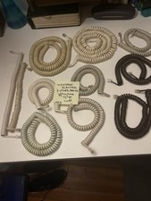 Lot of 11 Western Electric  Other Brands Phone Modular Spring Cords Asst. Color