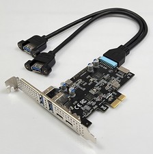 PCI-E 1X to USB3.0 rear A port TYPE-C front TYPE-E 19PIN interface expansion