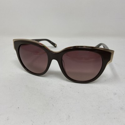 NINE WEST NW606s 210 BROWN GOLD W/ BROWN LENS SUNGLASSES +E25