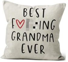 Grandma Pillow Covers 18x18 - Funny  Best Grandma Gifts, Birthday Presents