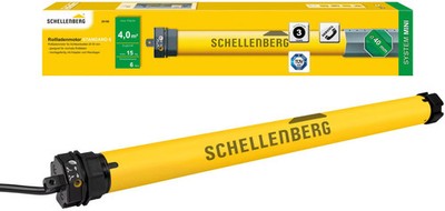 Schellenberg Standard 6 Nm Mini Rohrmotor, bis 4 m² Fläche, mechanische Endlagen