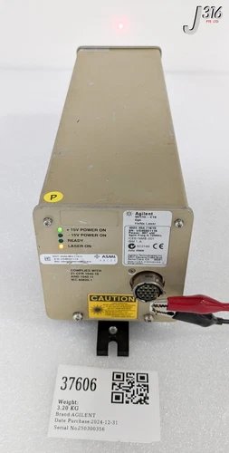 37606 AGILENT LASER HEAD, POWER: 307uW, 3.72MHZ, ASML 4022.454.71615 5517D-C19
