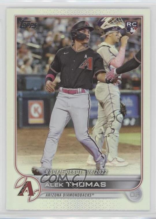 2022 Topps Update Rookie Debut Rainbow Foil Alek Thomas #US282 Rookie RC sg4
