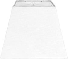 White Lamp Shade, 8''x8''Top 13''x13''Bottom 10'' Height, Square Lampshade Repla
