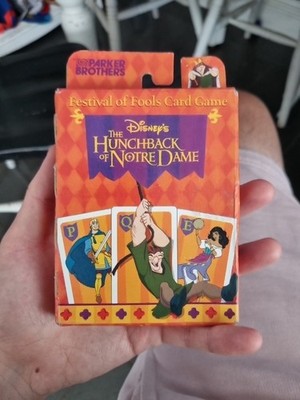 Vintage 1995 Disney Glöckner von Notre Dame Festival der Narren Kartenspiel NEU