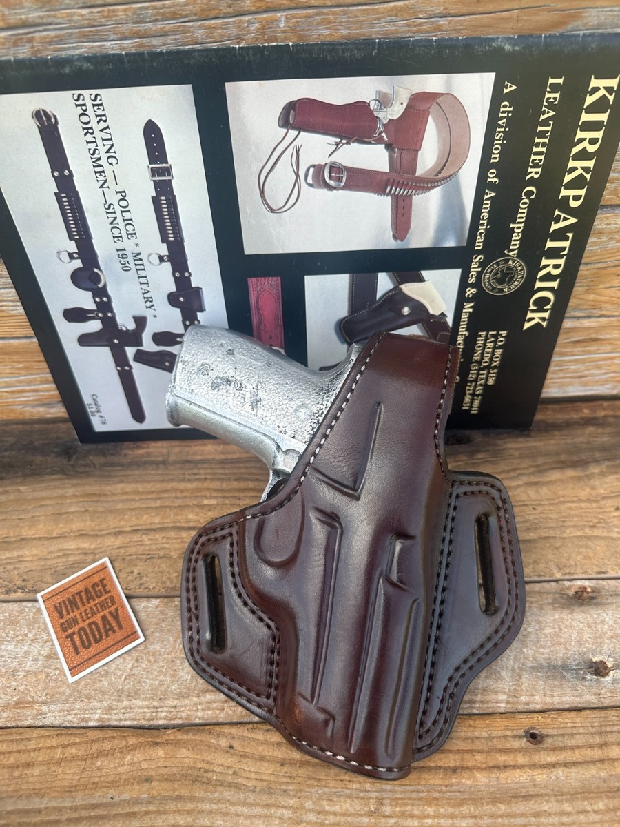 Kirkpatrick Brown Leather Suede Lined OWB 2000 Challenger Holster