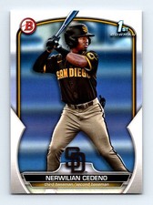 #BP-81 2023 Bowman Prospects ) Nerwilian Cedeno San Diego Padres