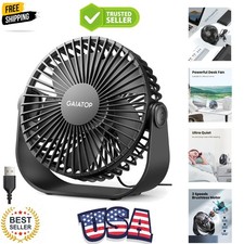 Portable USB Desk Fan: Compact 5.5-Inch Design with 3-Speed  Rotating Base
