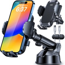  True Upgrade for Safety Car Phone Holder Mount Patent  Military-Grade Da...