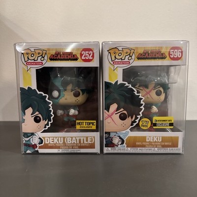 Funko Pop My Hero Academia Deku GITD & Deku Battle Hot Topic Entertainment Earth