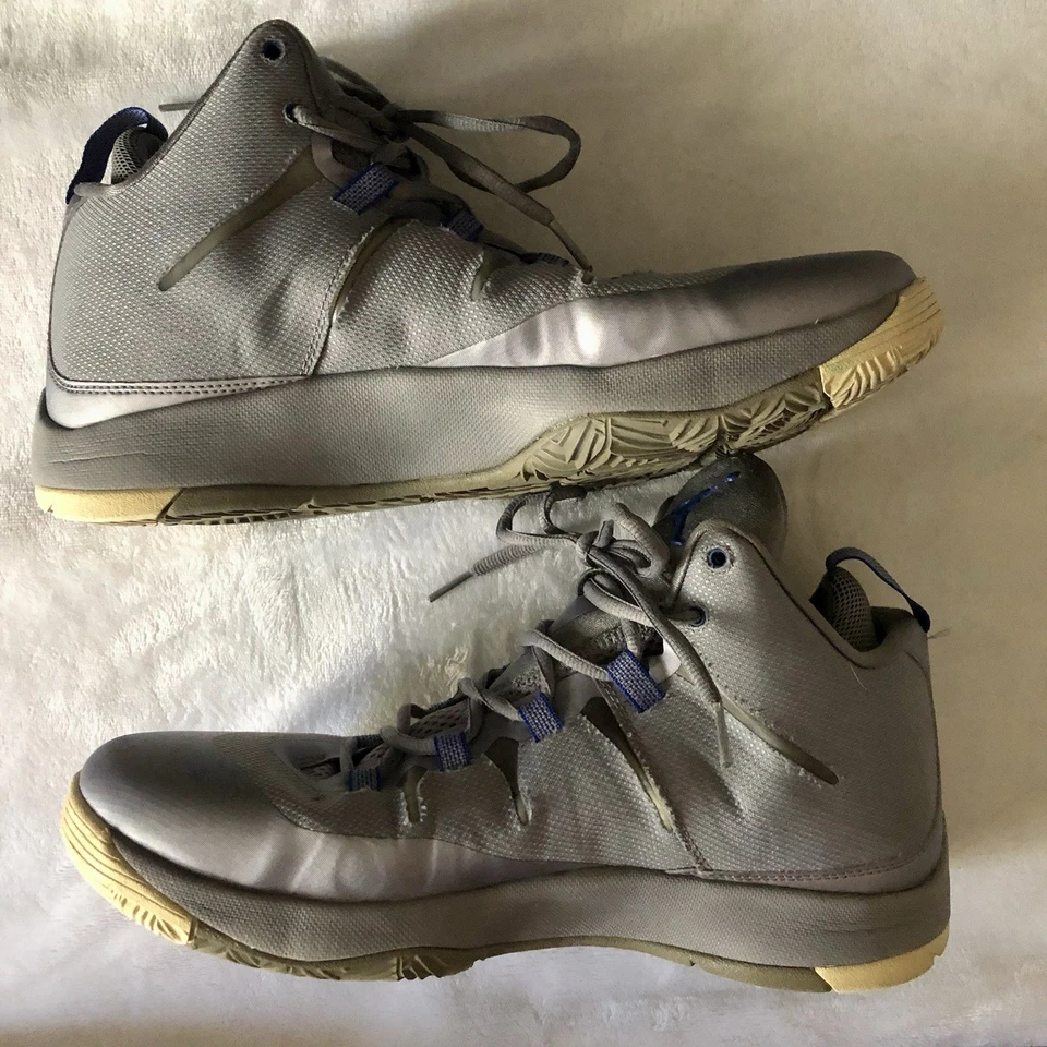 Nike Air Jordan Super Fly 2 gris cemento azul universitario 599945-007 para hombre Foto 3 de 4