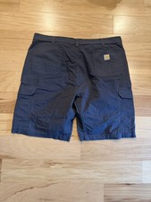 Carhartt Force Relaxed Fit Ripstop Cargo Work Shorts Mens 44 Gray