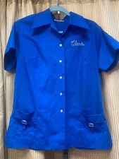 Vintage C1970s  Clara  Chain Stitch Bowling Shirt With Patches NEWBERG OR