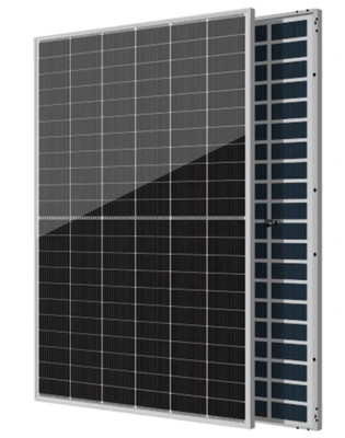 ZSHINE 585W N-Type TOPCon Bifacial Double Glass Solar Module   Full Black