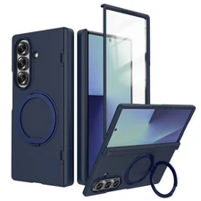 For Samsung Galaxy Z Fold 7 Magnetic Ring Stand Mag Safe Case Screen Protector
