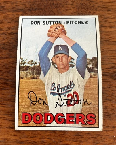 1967 TOPPS DON SUTTON #445 DODGERS EX-MT