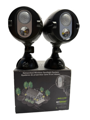 Netbright technology security spot light wireless system battery powered new