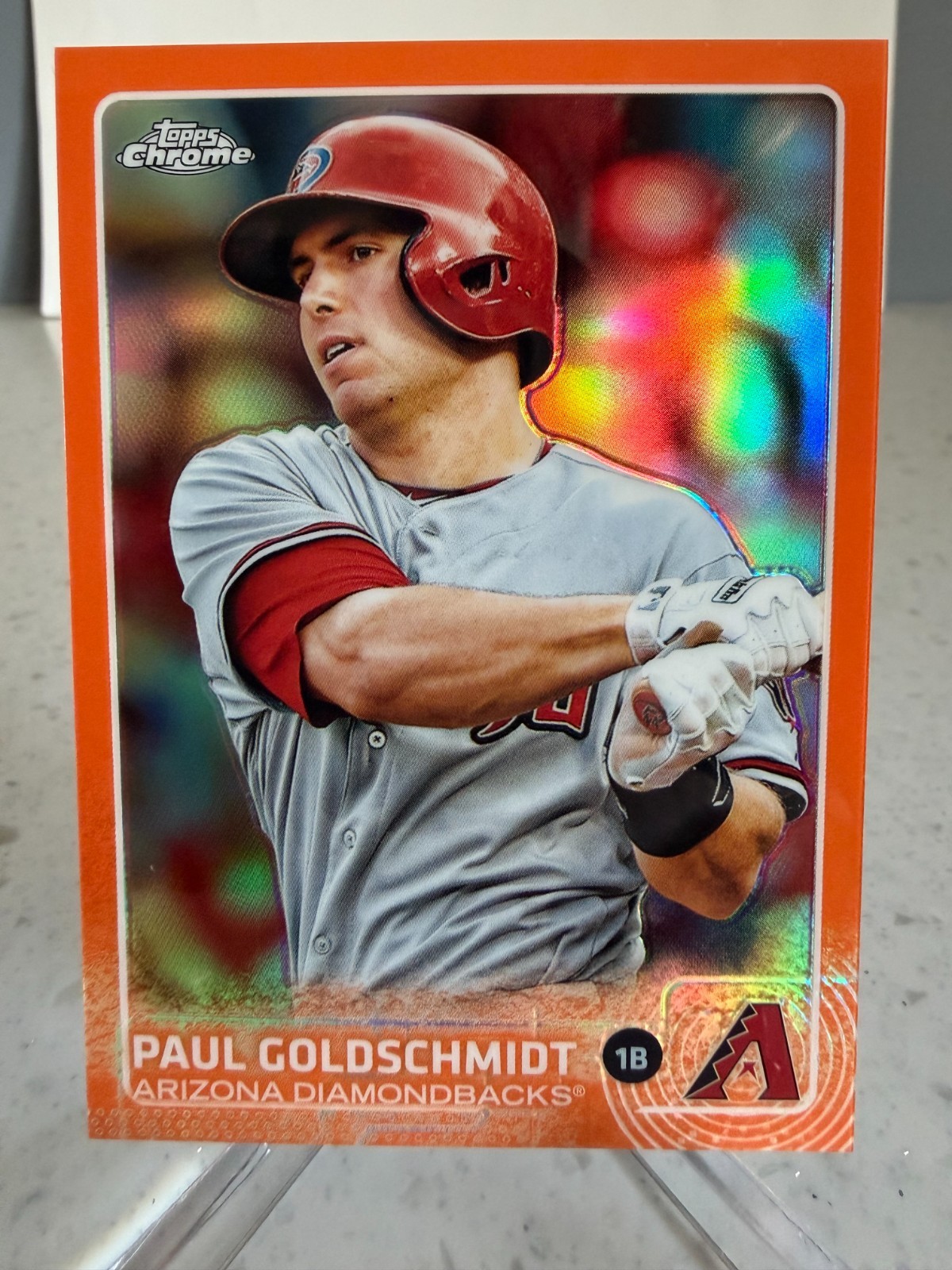 2015 Topps Chrome - Paul Goldschmidt #106 Orange Refractor /25