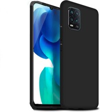 COVER CUSTODIA PER XIAOMI MI 10 LITE 5G NERO OPACO TPU MORBIDA ULTRASLIM